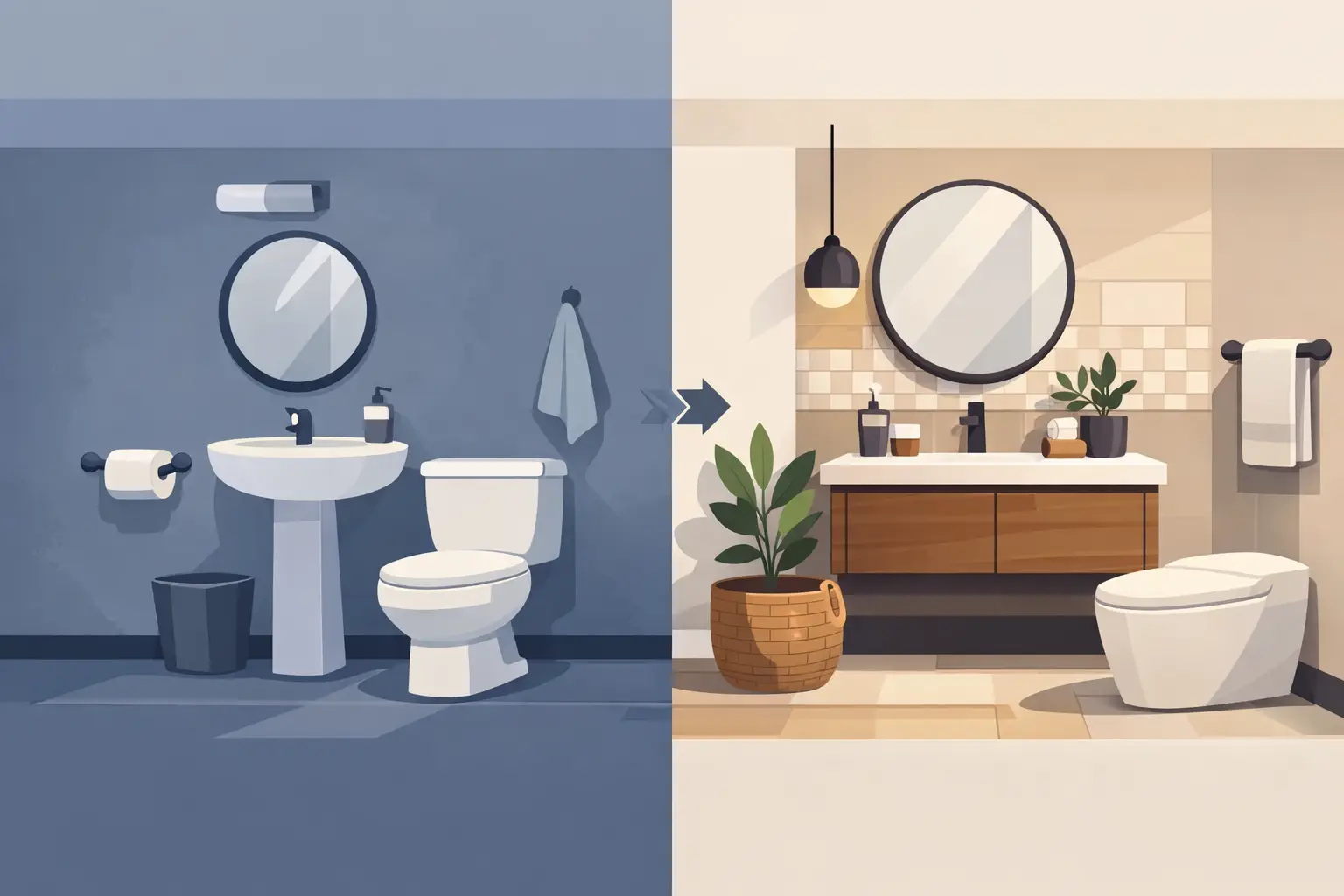 WC sisustus - pienet muutokset, iso ero